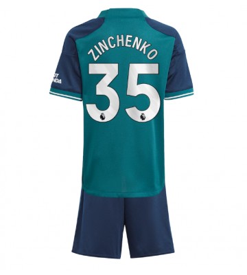Arsenal Oleksandr Zinchenko #35 Tredje trøje Børn 2023-24 Kort ærmer (+ korte bukser)